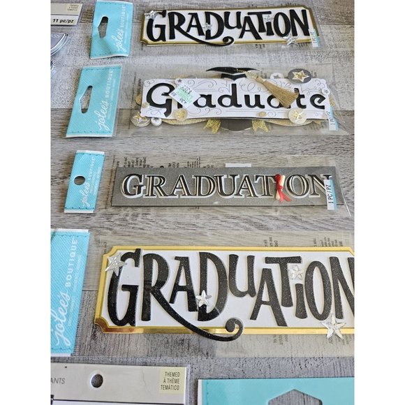 Sticker Lot Grad Graduation Graduate Scrapbooking 3D Stickers Jolee's RARE #60 - Picture 5 of 10